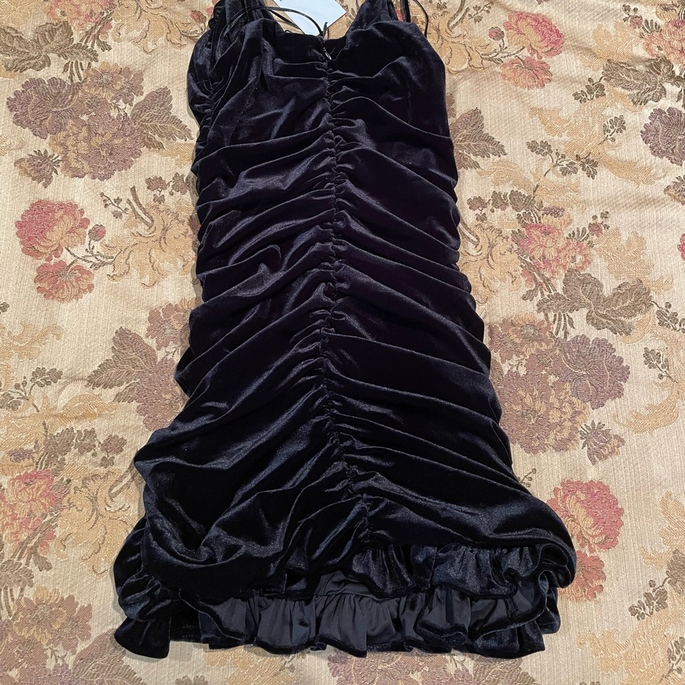 NWT Zara Velvet Mini Dress - Size L